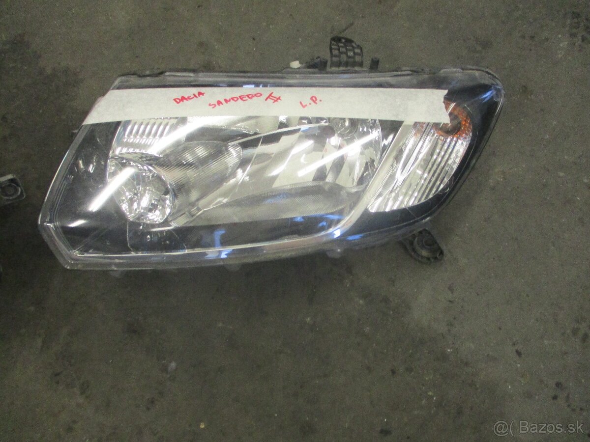predne svetlo lave Dacia Sandero 2 , 2012-2016