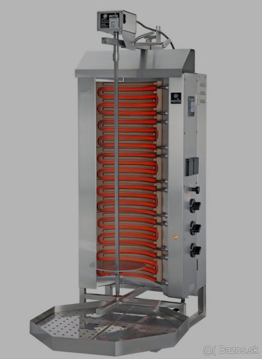 Gyros/kebab gril elektrický, záťaž: 50 kg, 9 kW | POTIS, E-3