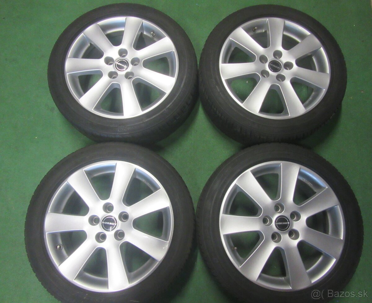 Kolesá zimné borbet rozteč 5x112 205/50R17 semperit