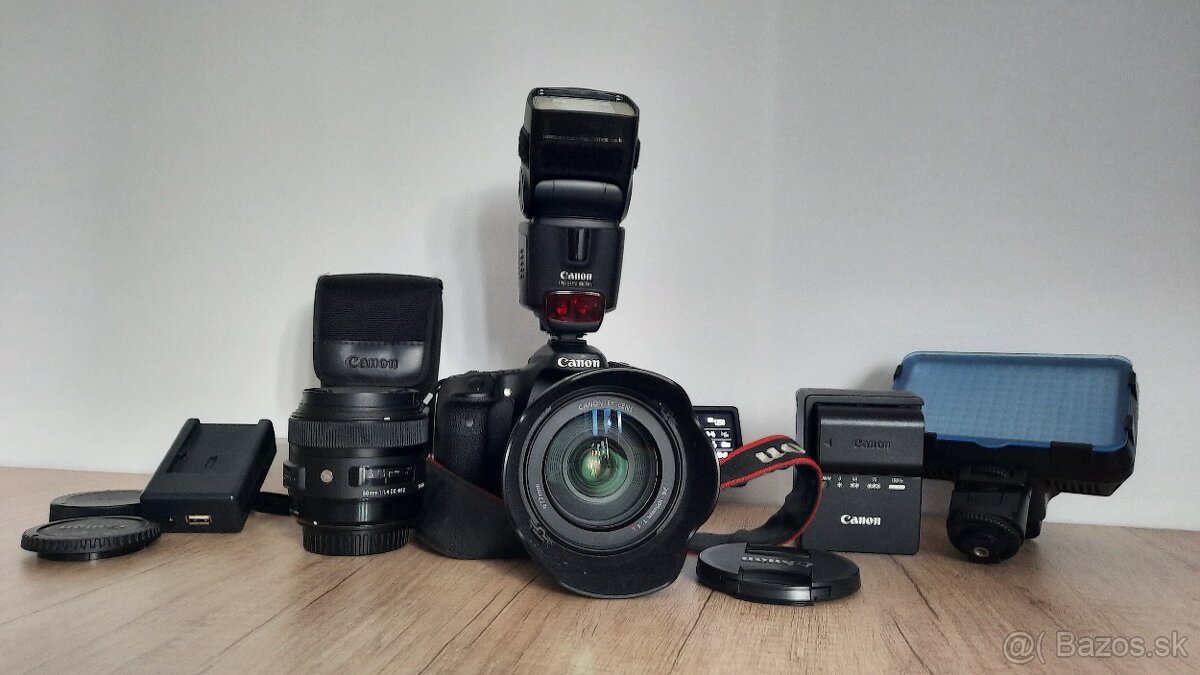 Predaj Canon EOS 70 D s príslušenstvom