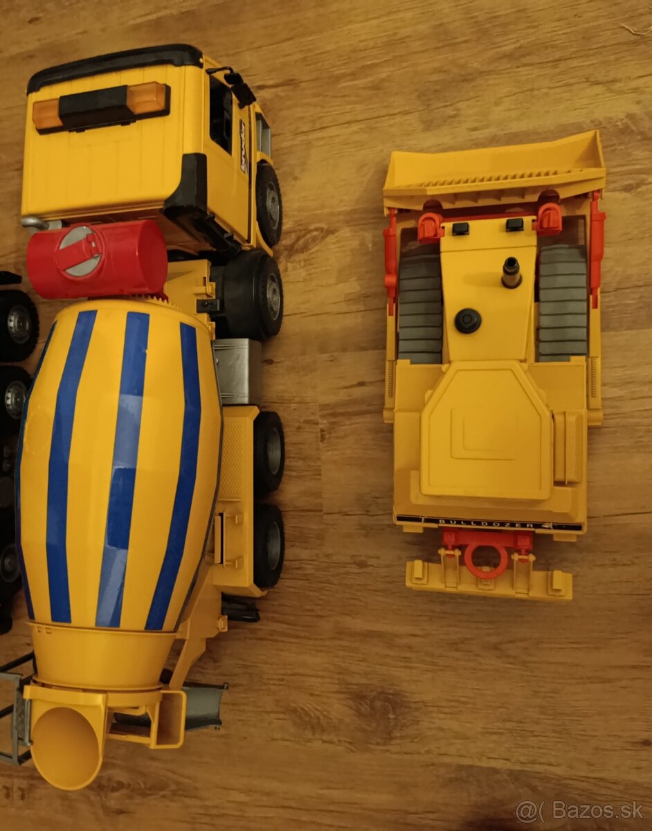 BRUDER auta , Bruder miešačka, buldozér, nákladiak