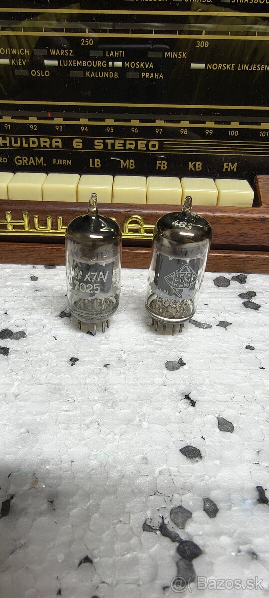 Elektronky Telefunken ECC83 ,General Electric ECC83/12AX7