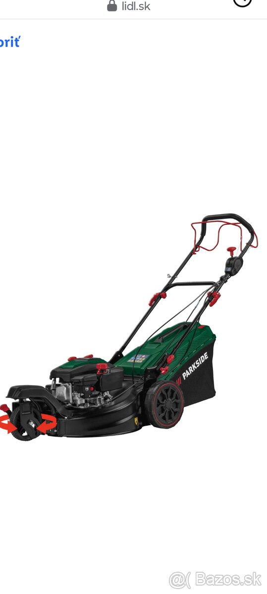 Benzínová kosačka s pohonom Parkside