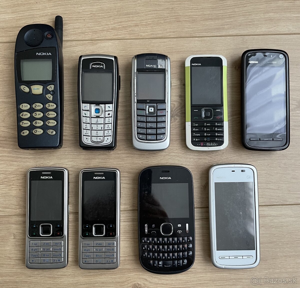 Zbierka starých mobilov Nokia