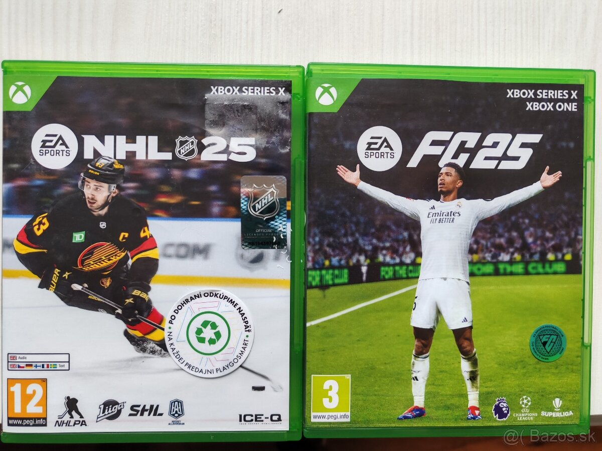 FC25, NHL 25 xbox series X