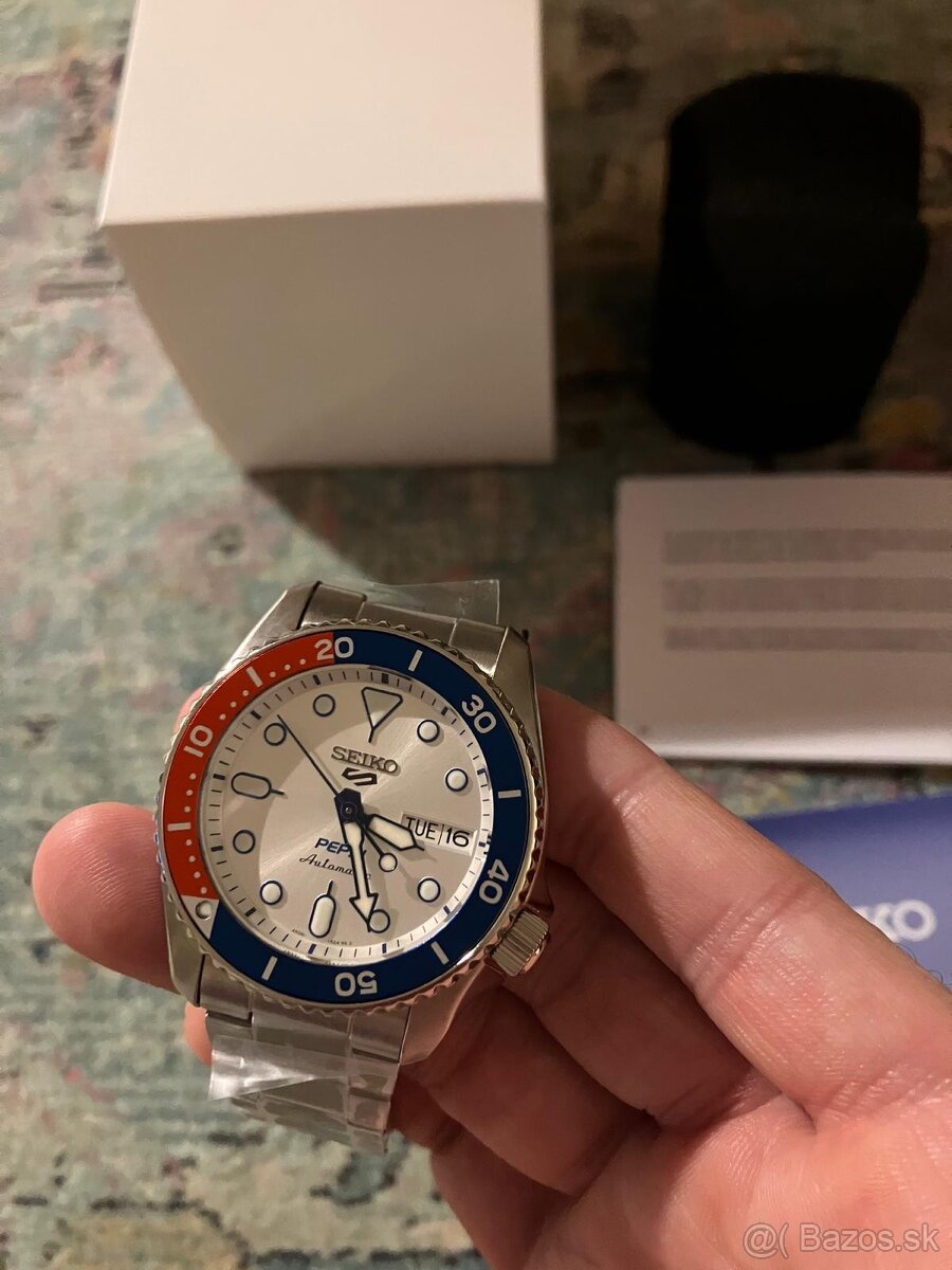 PEPSI Seiko 5 38mm nenosené