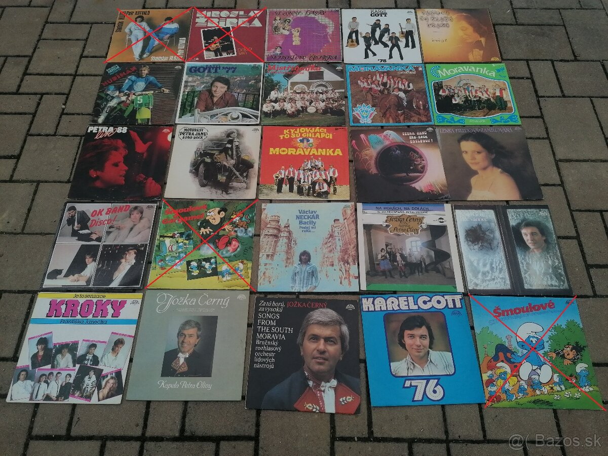 Predám starožitné LP platne