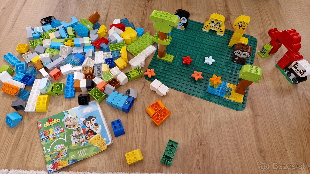 Lego duplo mix zvieratká, stromy aj s podložkou