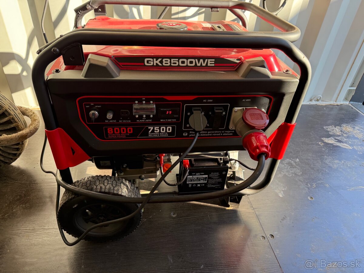 Elektrocentrála 3f 400V/230V 7500w (3mth)