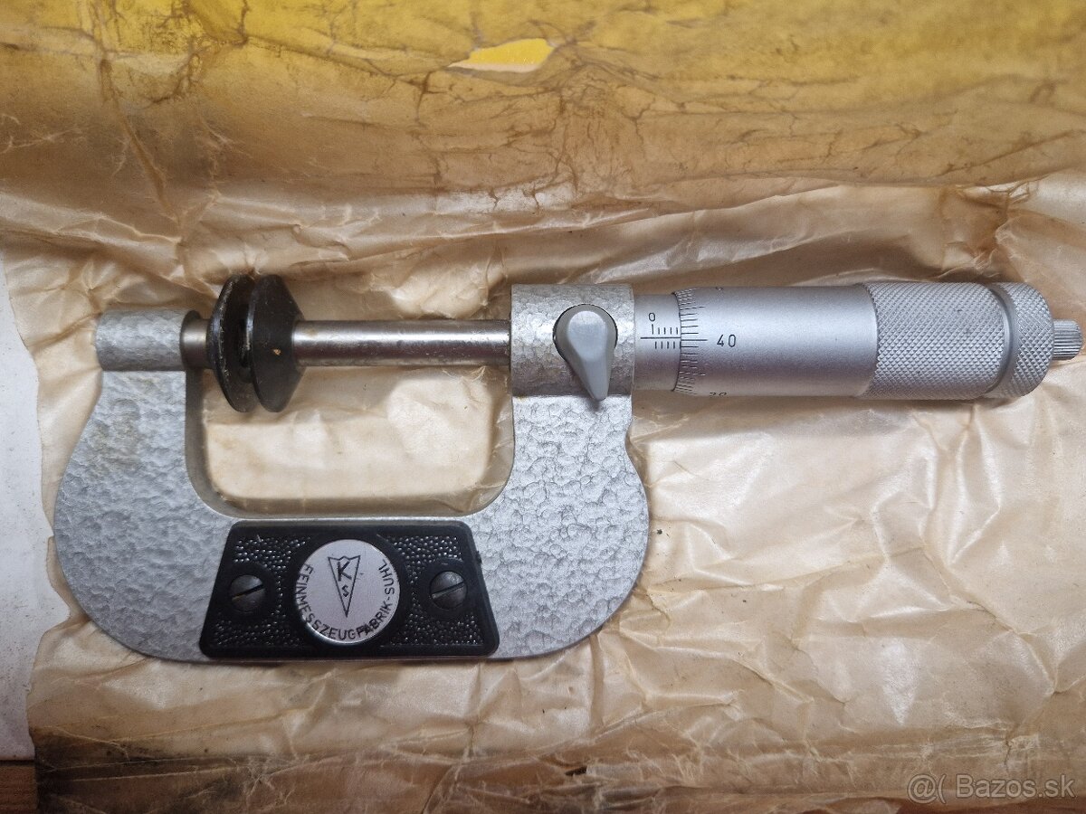 Mikrometer strmeňový tanierový