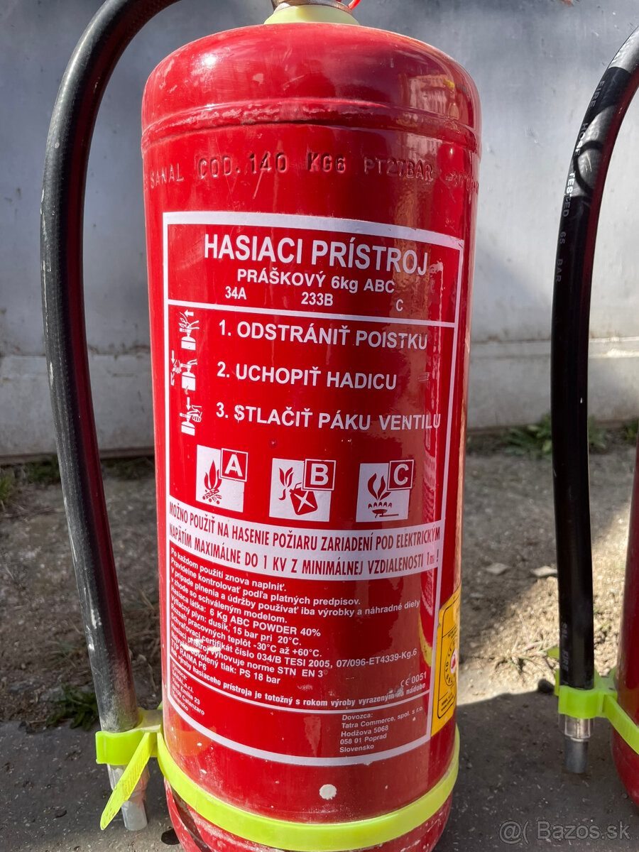 Hasiaci prístroj PRÁŠKOVÝ 6kg