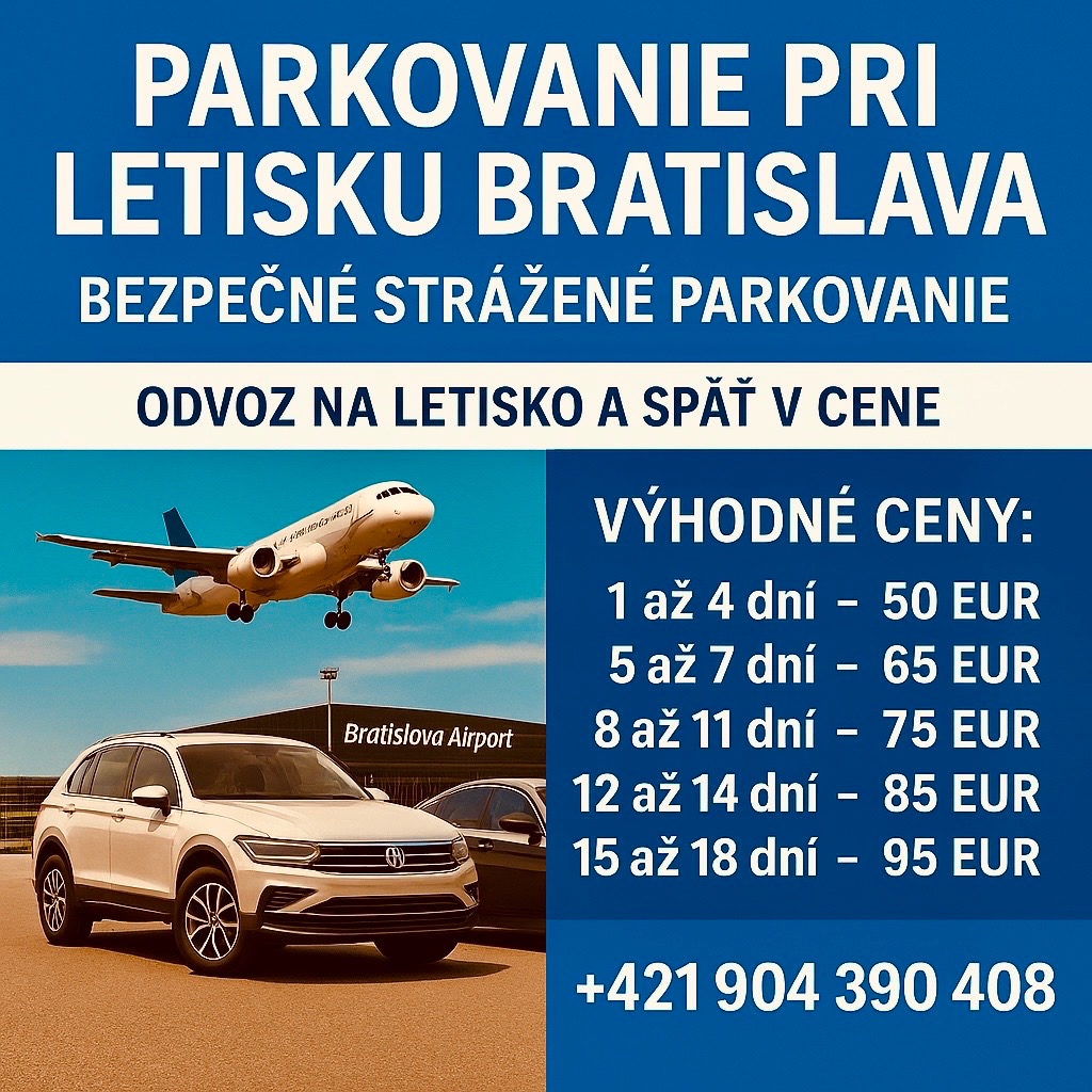 Parkovanie pri letisku - Bratislava