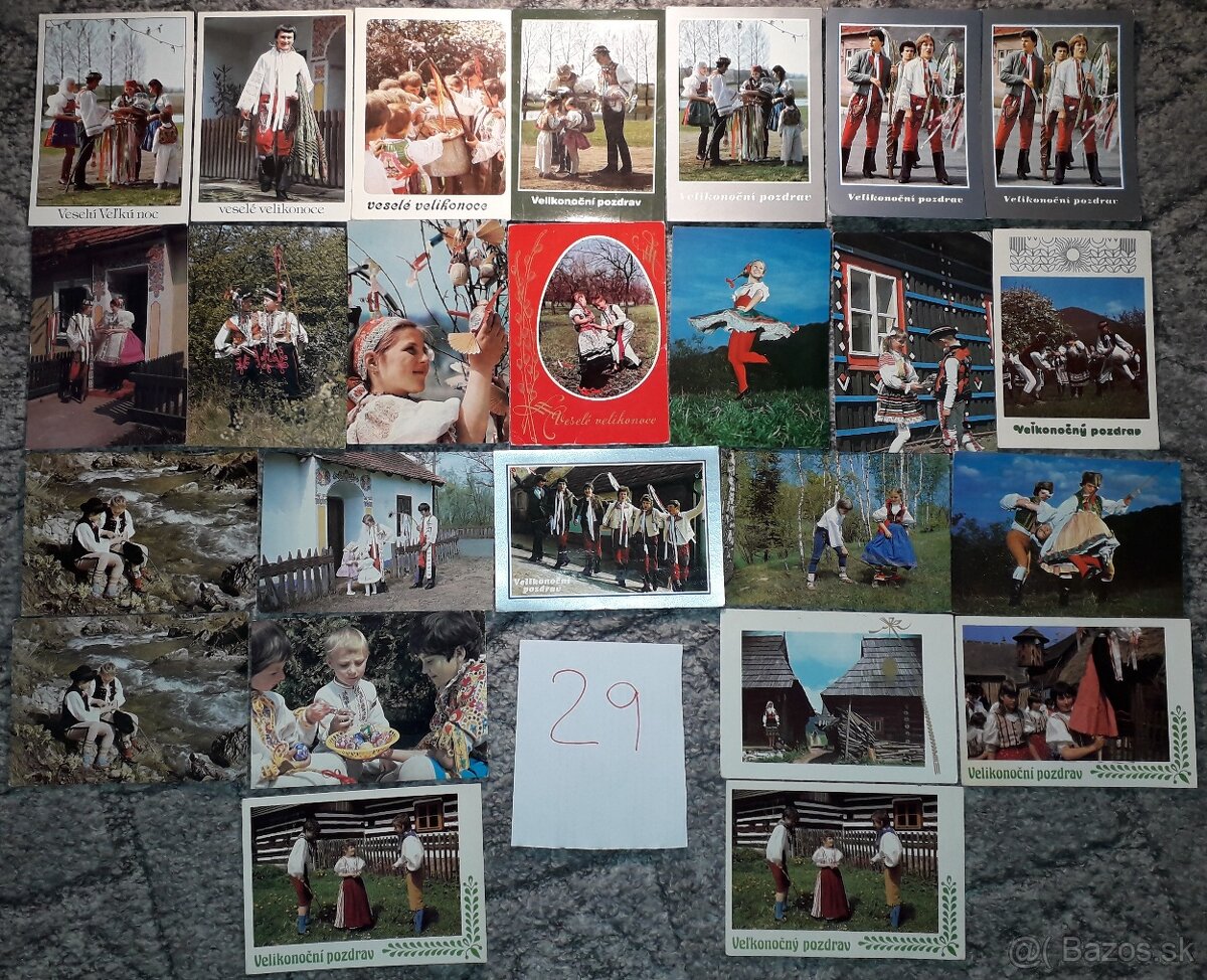 Pohľadnice - VEĽKA NOC - 1078 kusov