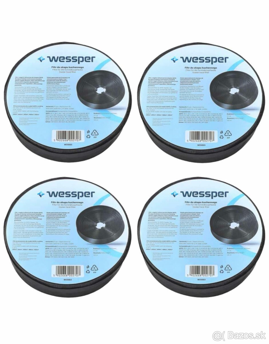 Uhlíkový filter Wessper typ FW-S Soft pre digestor Akpo