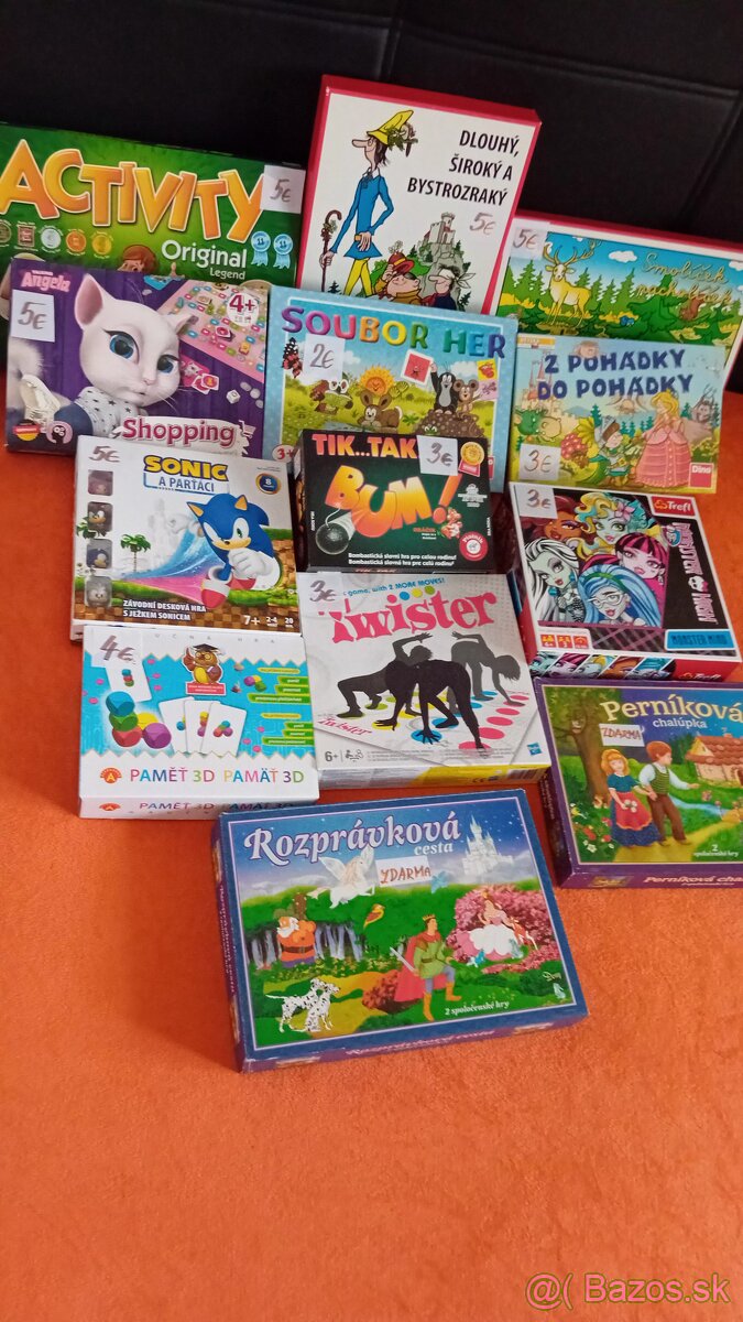 Predám spoločenské hry a puzzle