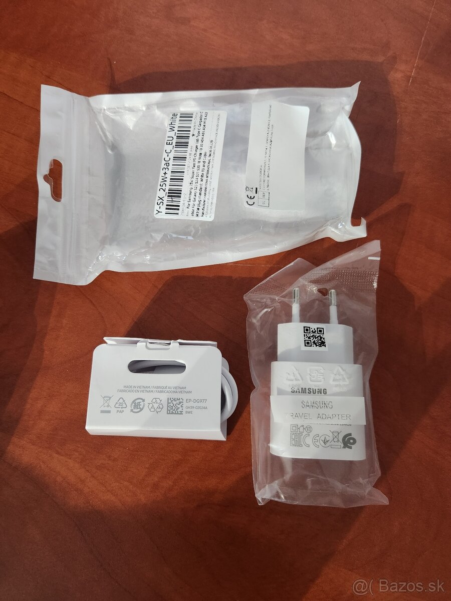 Biela 25W Nabíjačka Samsung C to C s 1m káblom