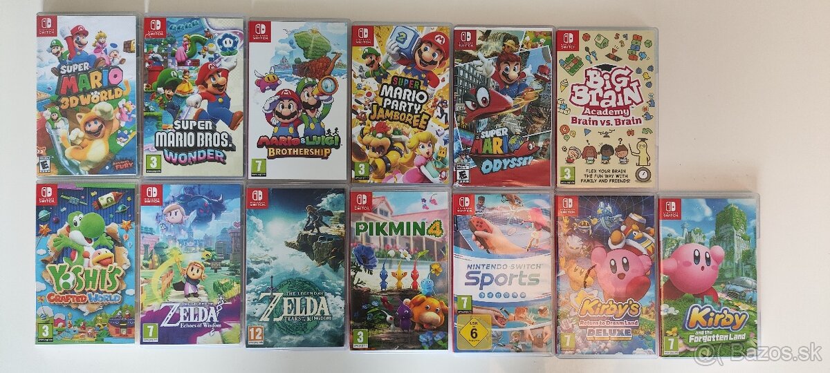 Predám hry pre Nintendo Switch