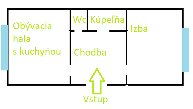 1,5.izbový byt - sídlisko III - ulica Mirka Nešpora