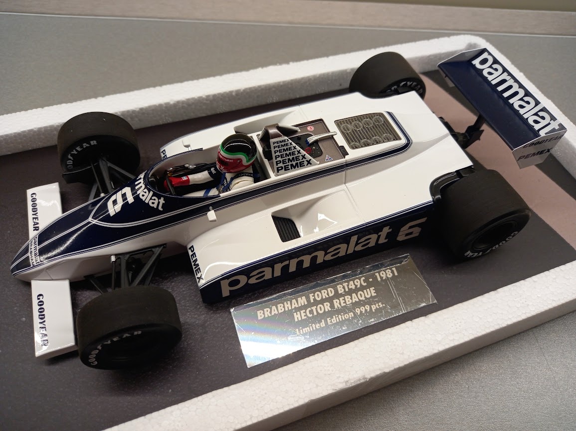 F1 BRABHAM FORD BT49C HECTOR REBAQUE 1981 MINICHAMPS 1:18