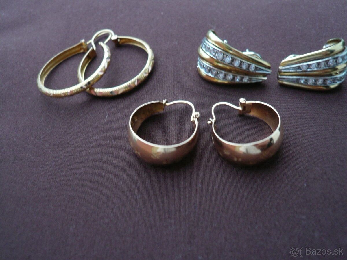 predam zlate nausnice 18karatove 2