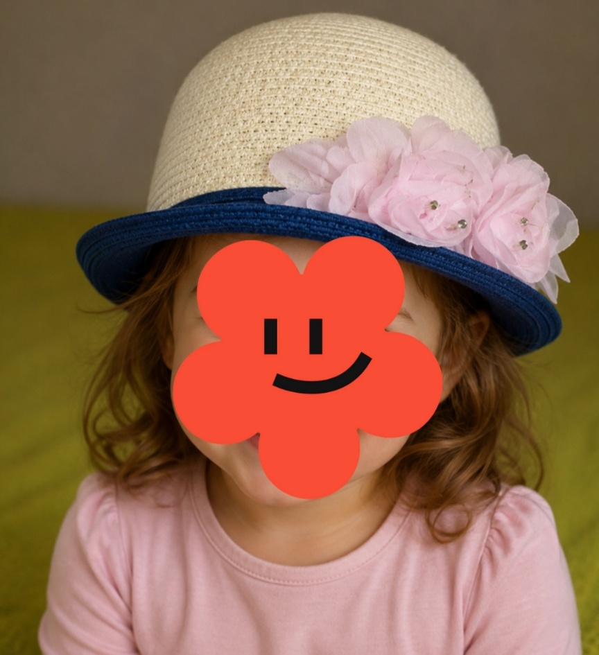 Dievčenský slamený klobúk