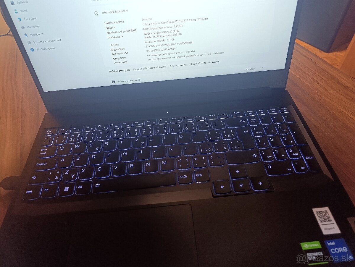 Lenovo IdeaPad Gaming 3 15IHU6 - 82K101KACK