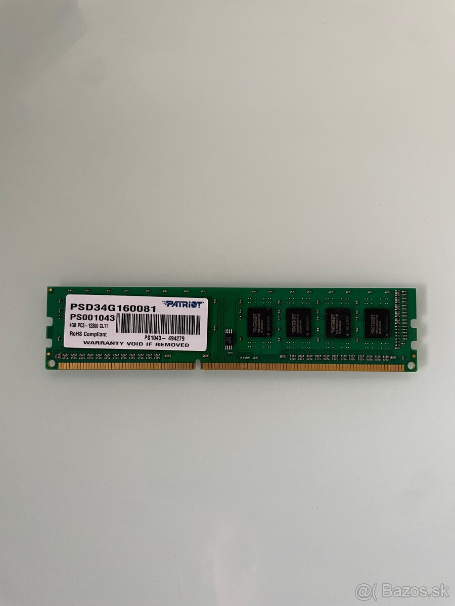 RAM Patriot 4GB DDR3 1600MHZ