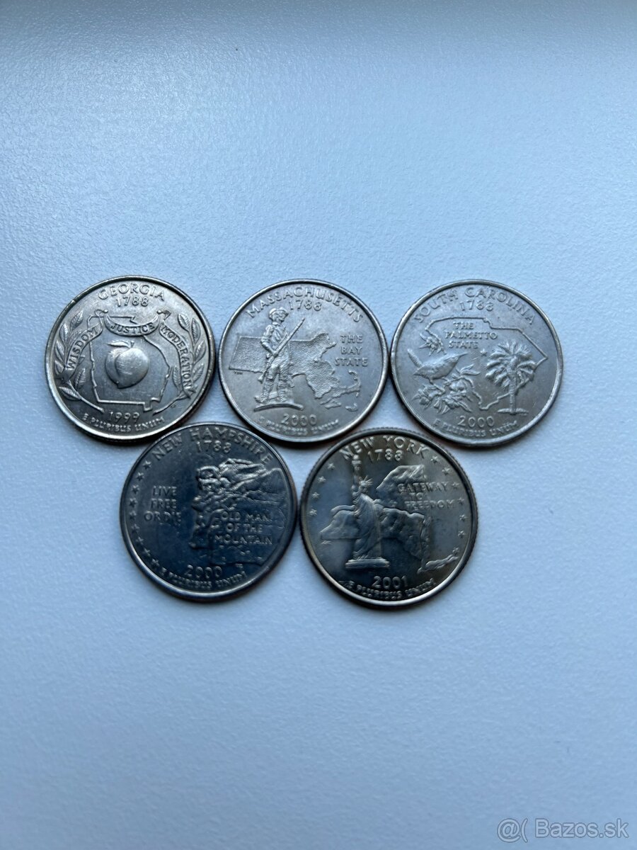 Pamätné 1/4 doláre USA