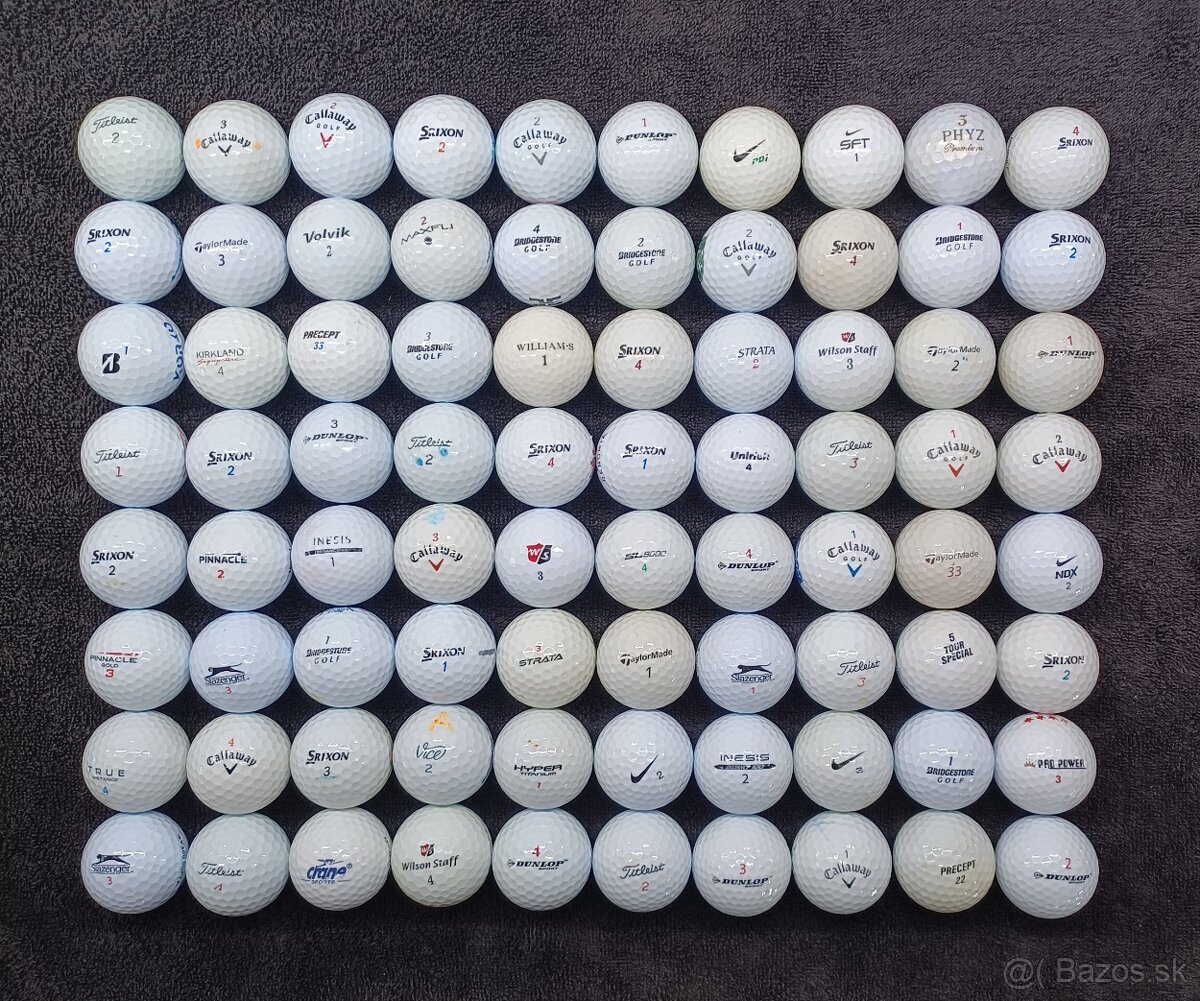 0,65€ Golfové loptičky