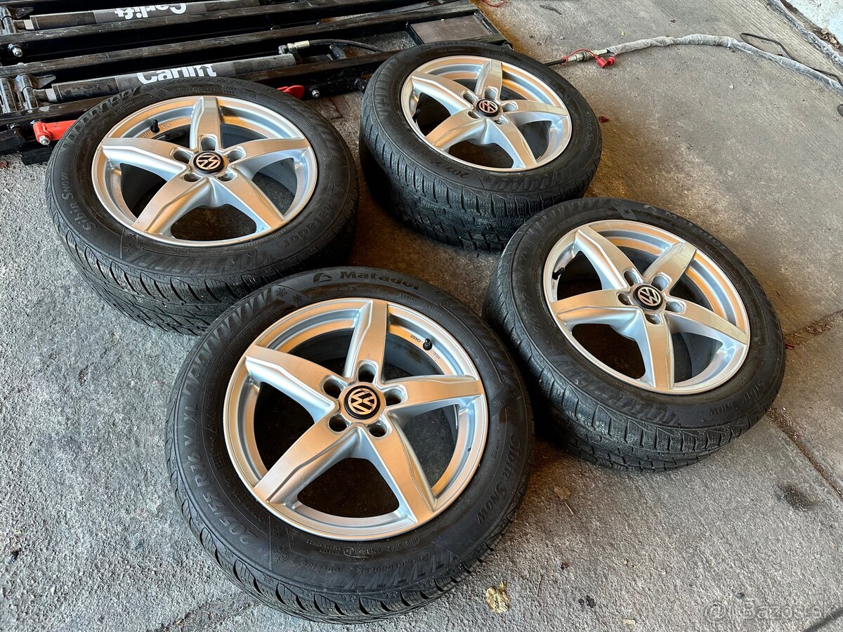 Elektrony 5x112 r16 + zimne pneu