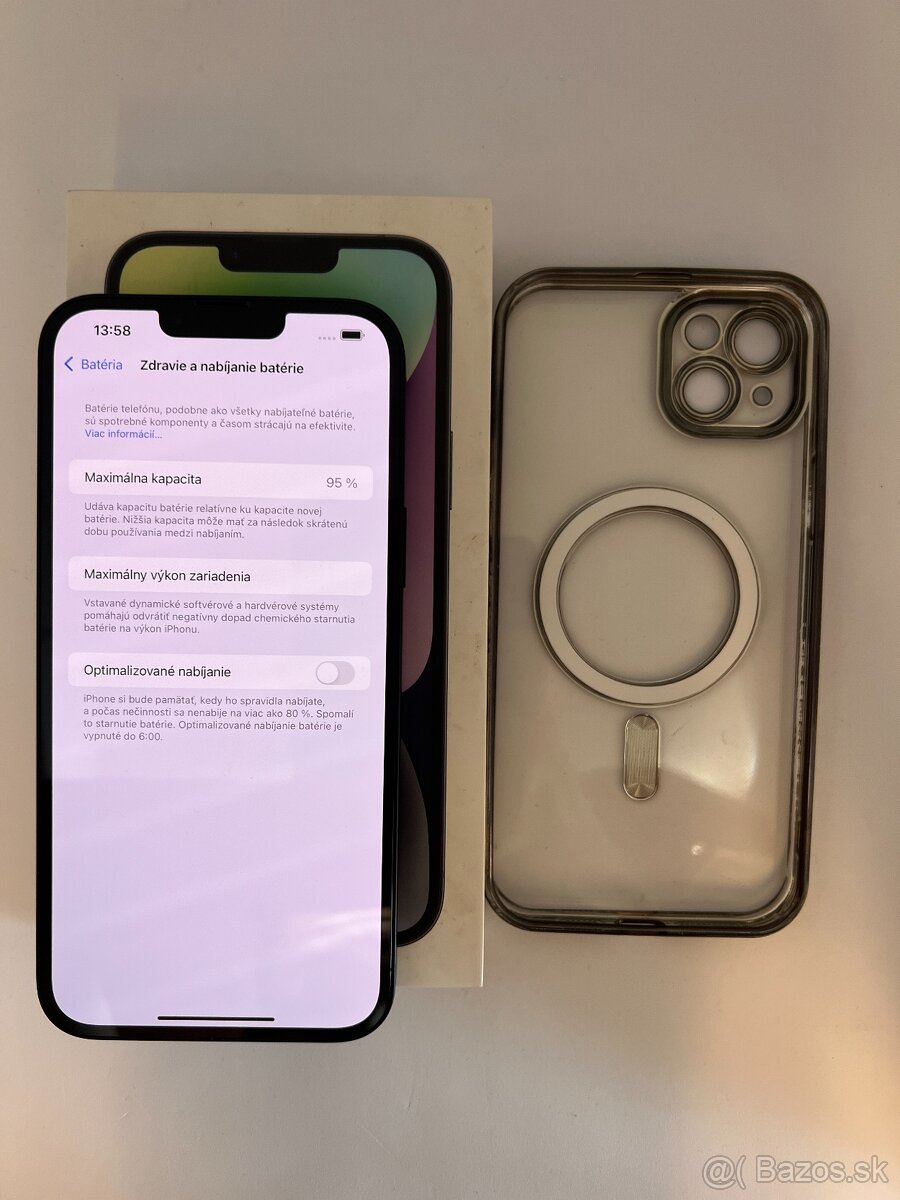 IPHONE 14 PLUS MIDNIGHT 128GB ZÁRUKA - STAV AKO NOVÝ