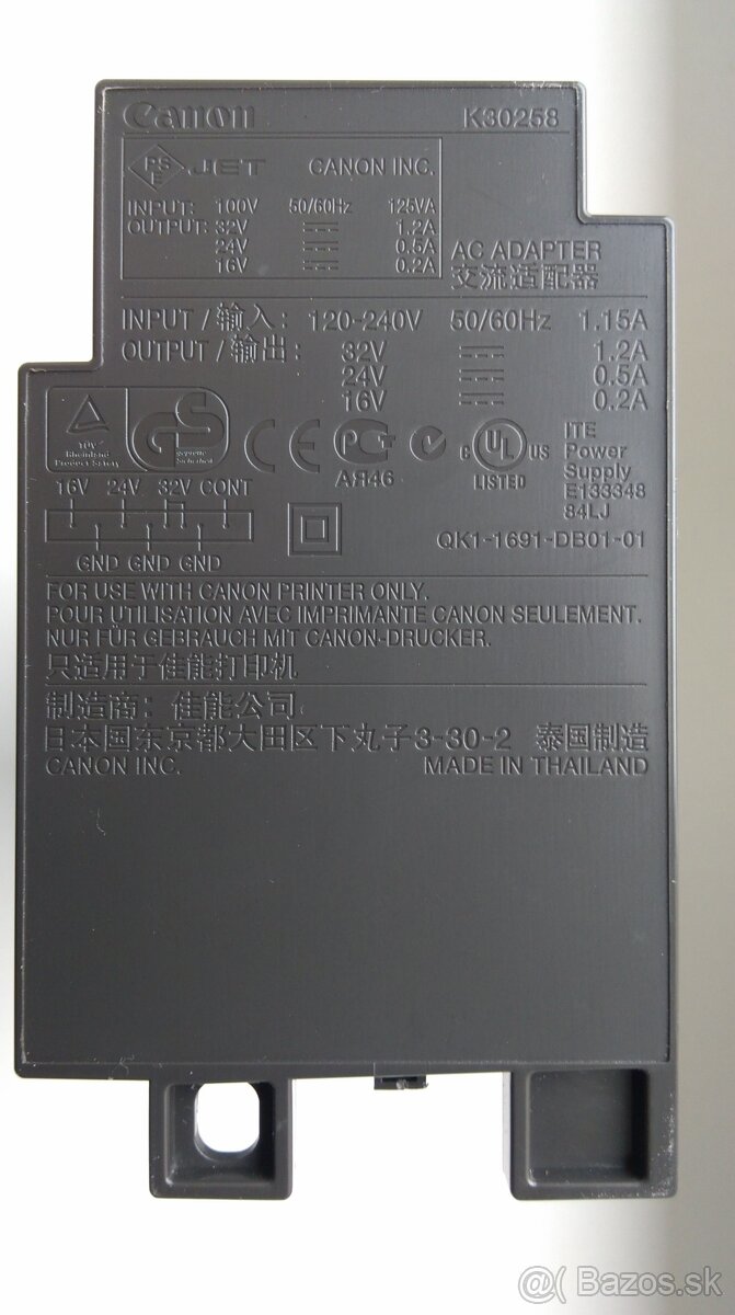 Canon Pixma MP500 napájací zdroj K30258