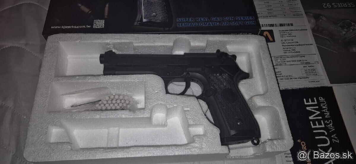 Airsoftová pištoľ M9 HW, plyn BlowBack - PLATNÉ DO ZMAZANIA