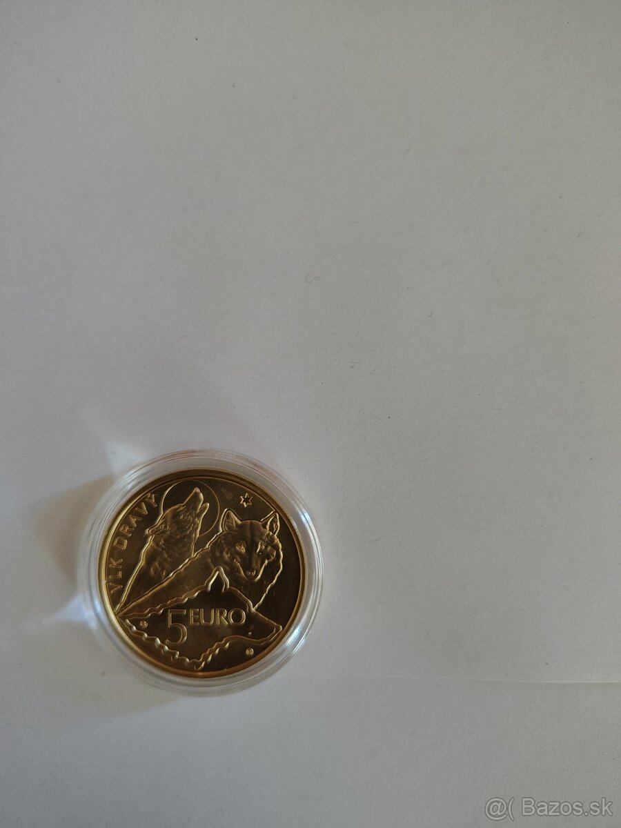 5 euro  Vlk Dravý