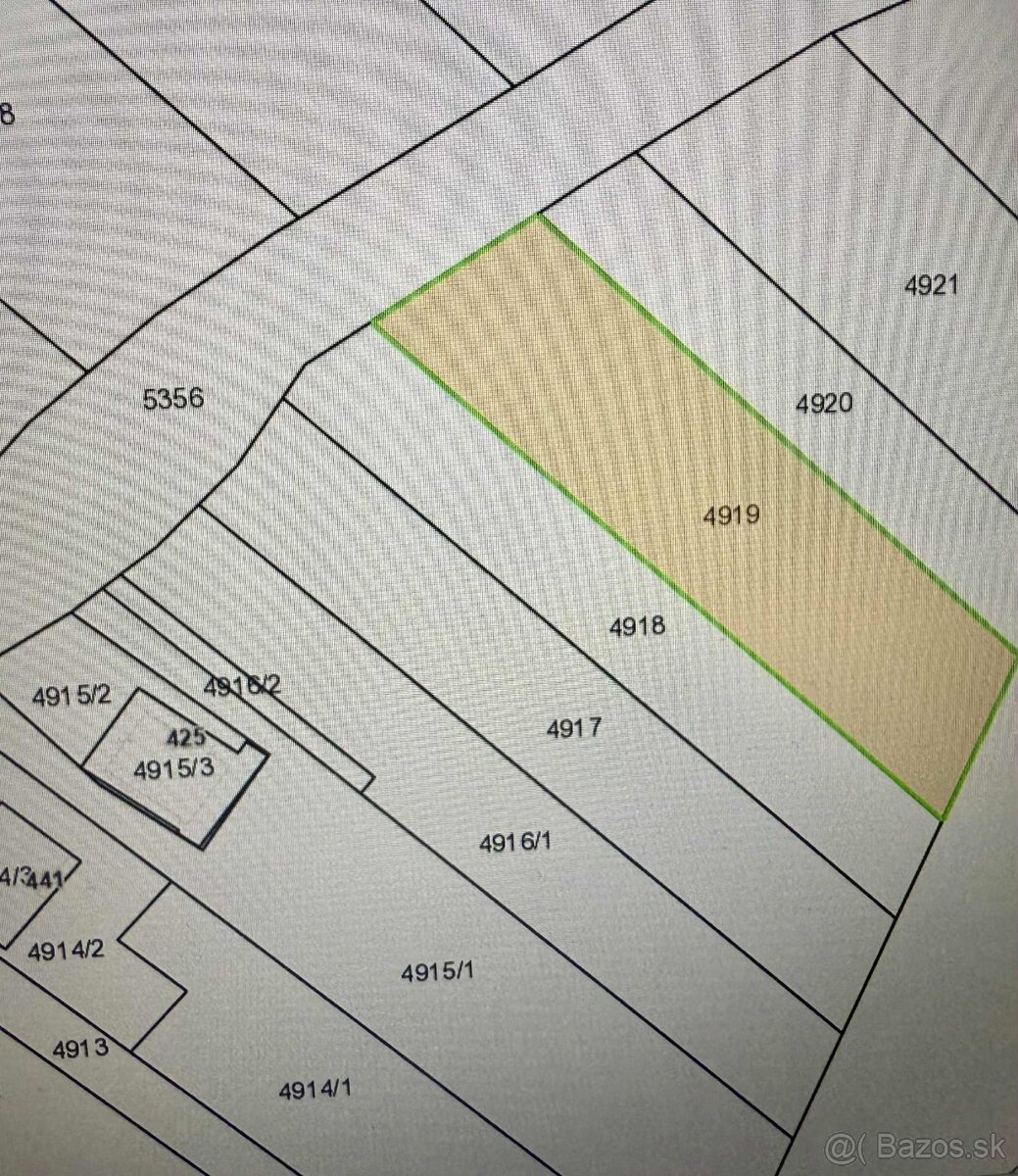 Predaj pozemku – v obci Povina v časti Uhliská