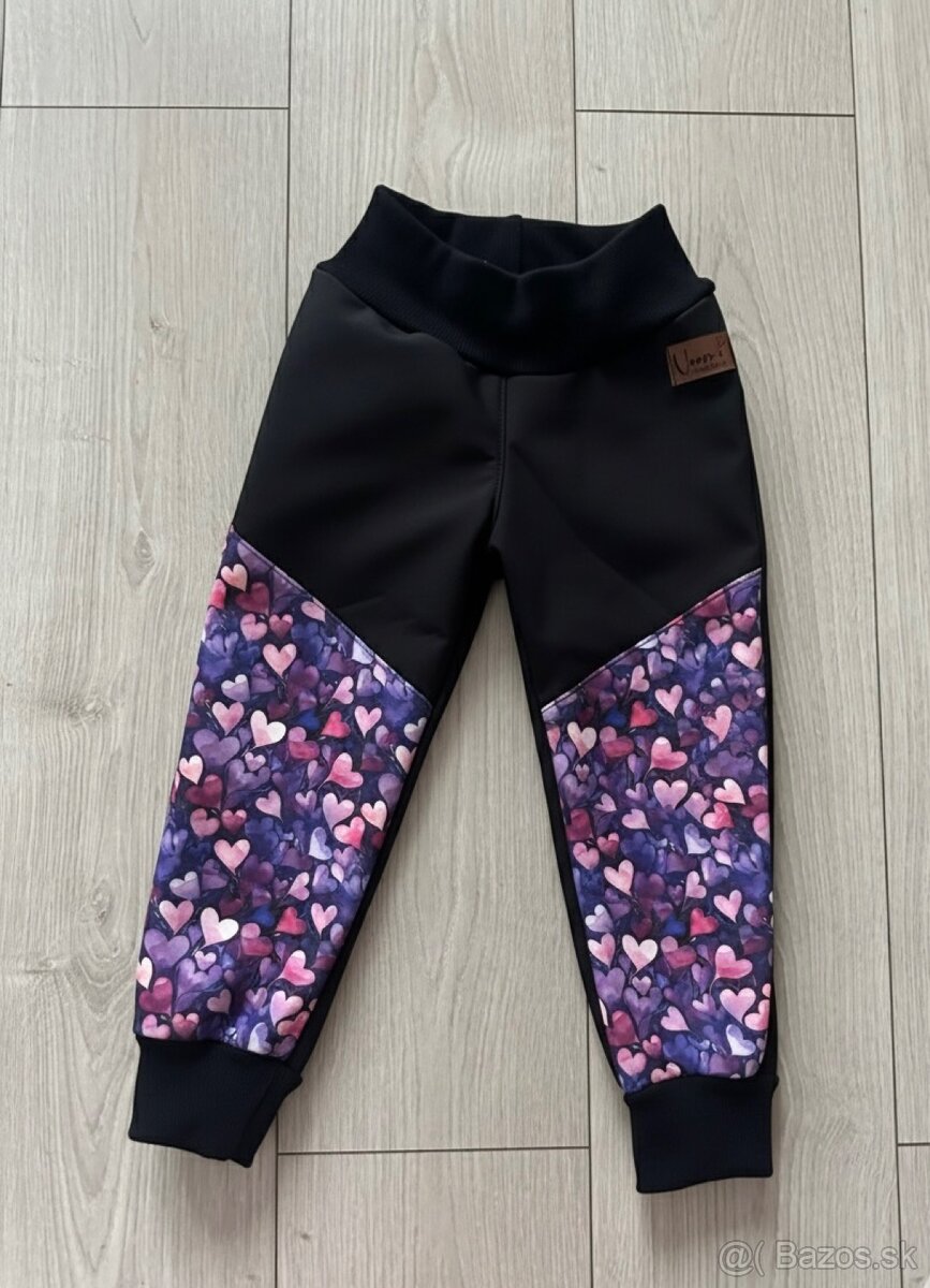 Softshellove nohavice s flisom 86-140