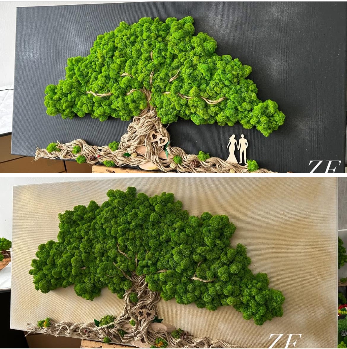 Machový obraz strom..