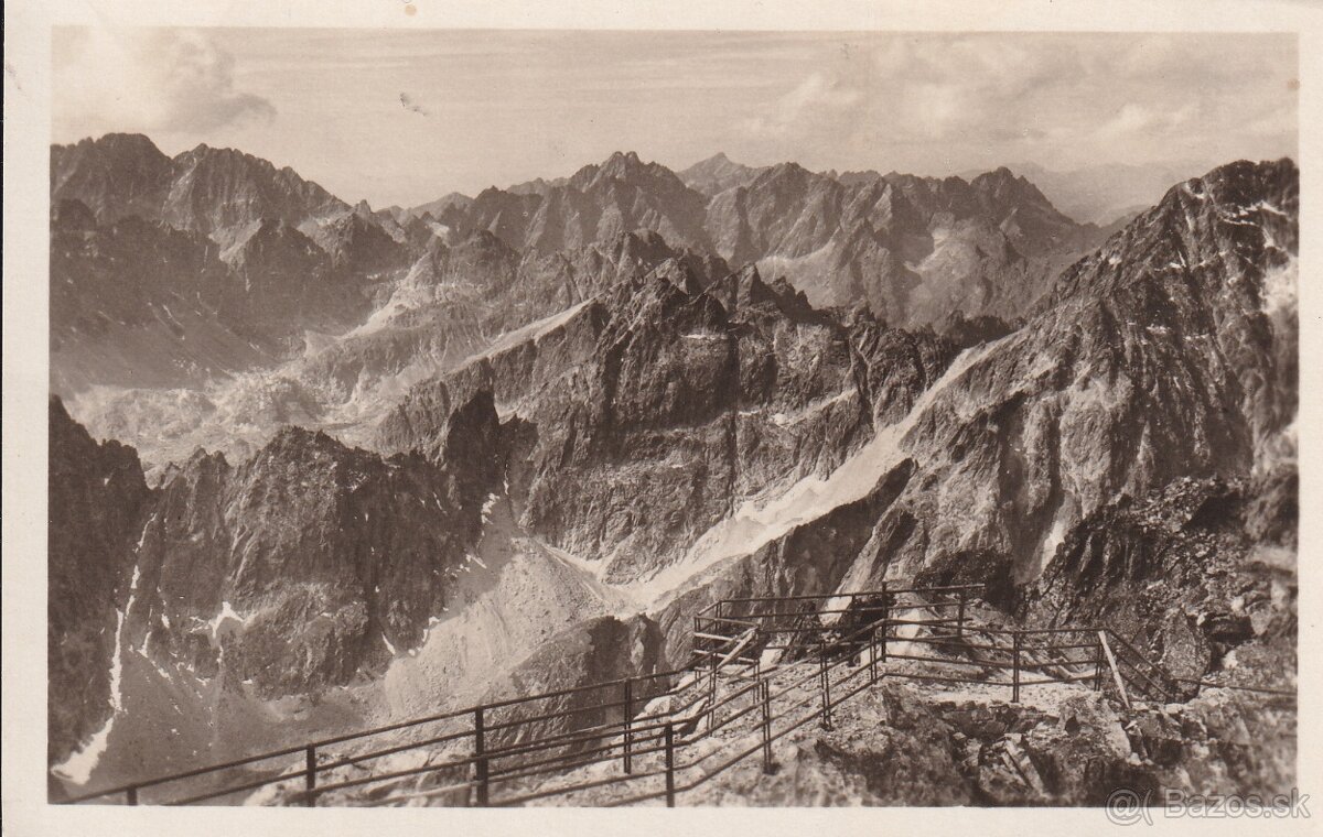 Staré pohľadnice Vysoké Tatry, Ľubochňa, Magistrála, Encián