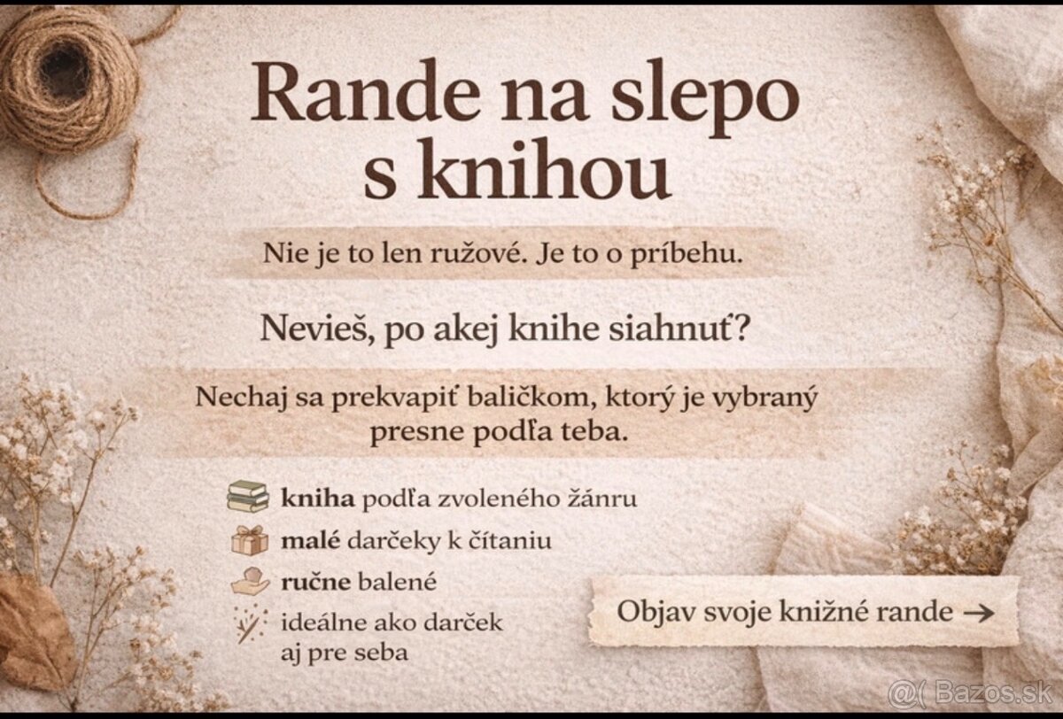 Knižné rande naslepo - Prekvapenie pre čitateľov