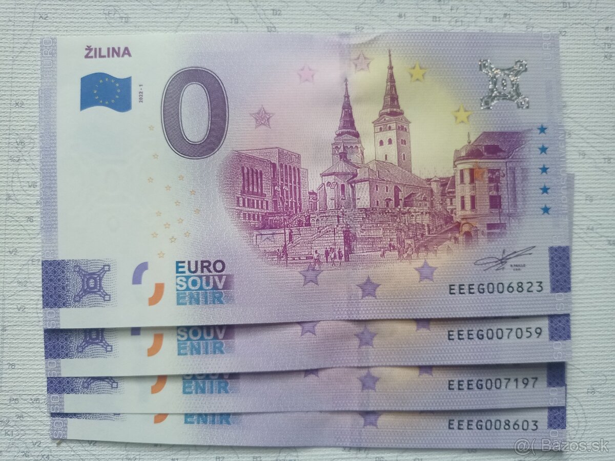 Predám, vymením 0 eurova bankovka, 0€ bankovky, 0 € od 3,50,