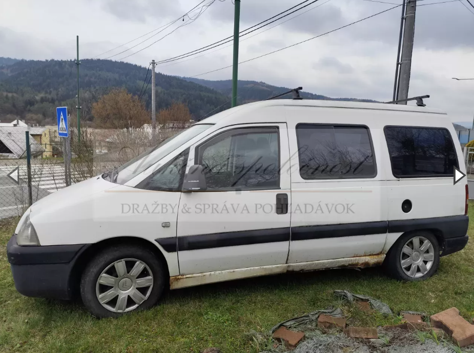Predaj vozidla zn. Fiat Scudo cez online aukciu
