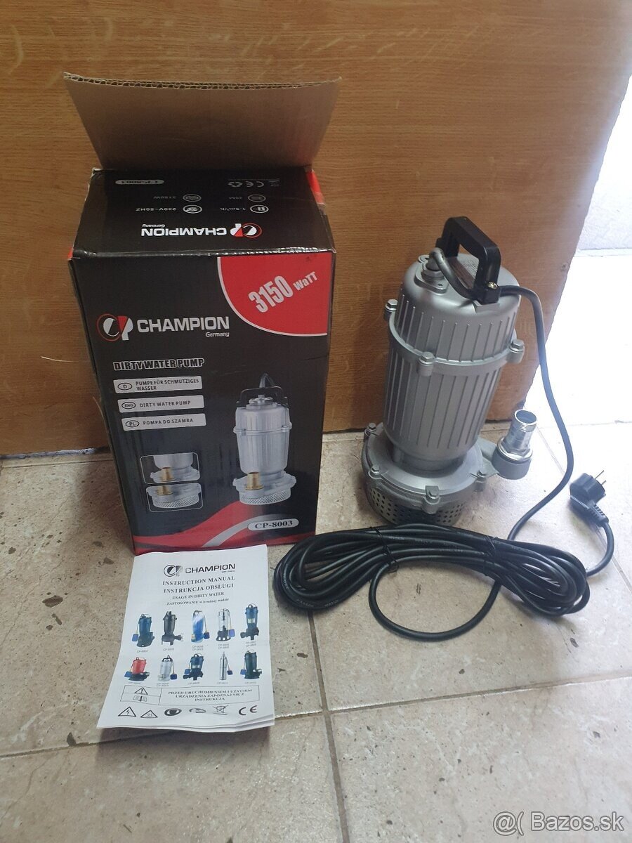 Predam nove kalove cerpadlo CHAPION Germany,3150 watt