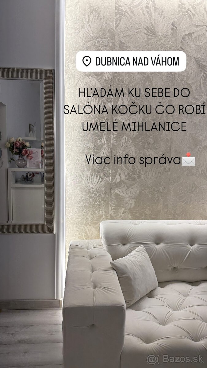 Hľadám ku sebe do salóna kozmetičku