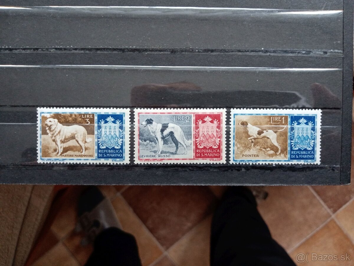 Poštové známky č.768 - San Maríno - psi