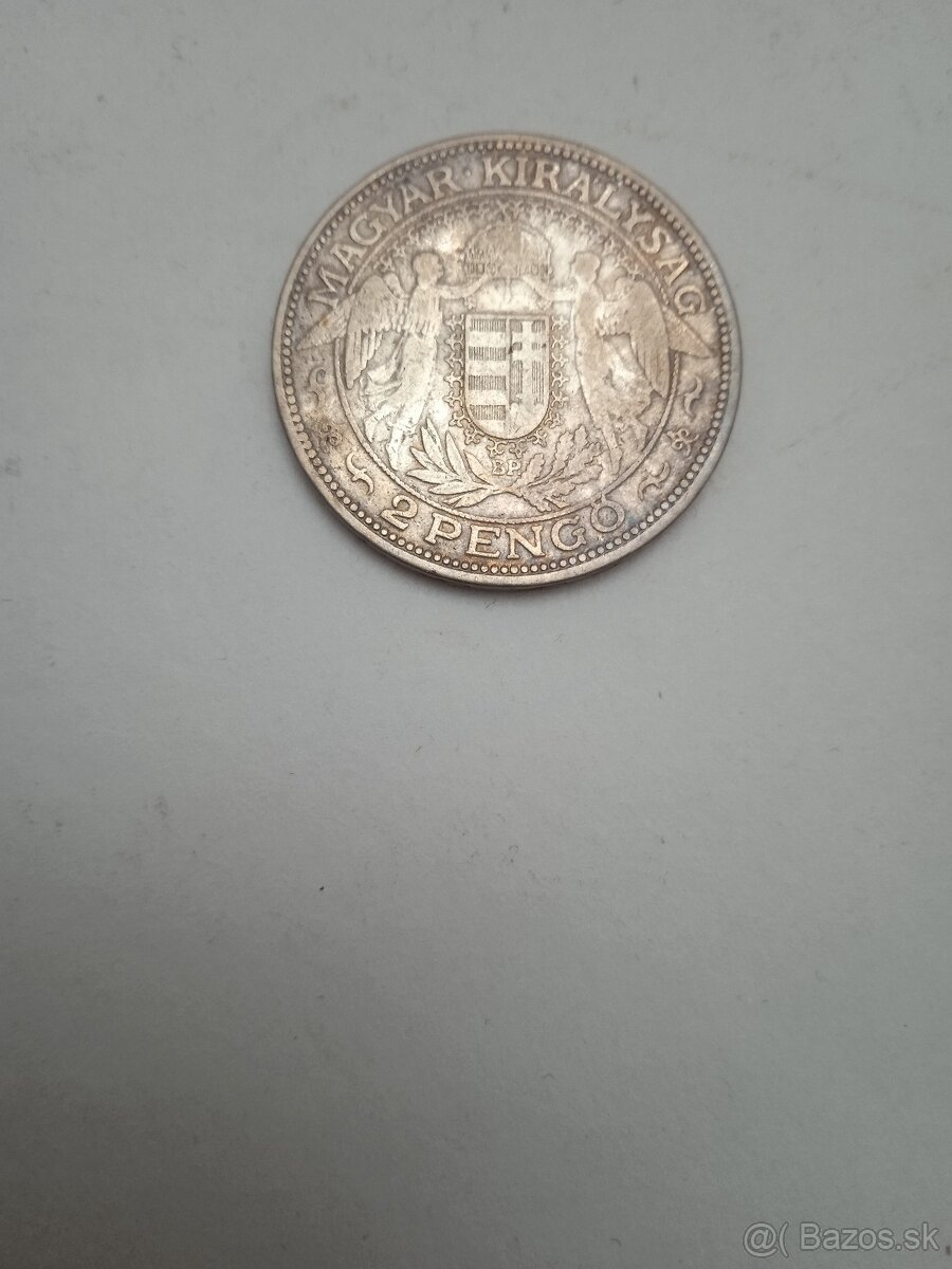 2 pengo 1929 Maďarsko