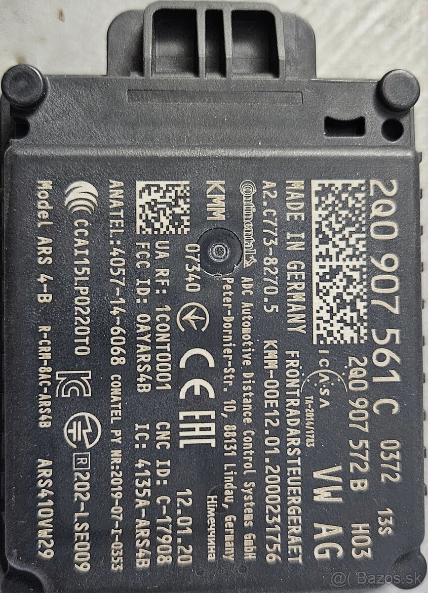 Audi,Seat,VW,Škoda 2Q0907561C Radar Senzor ACC