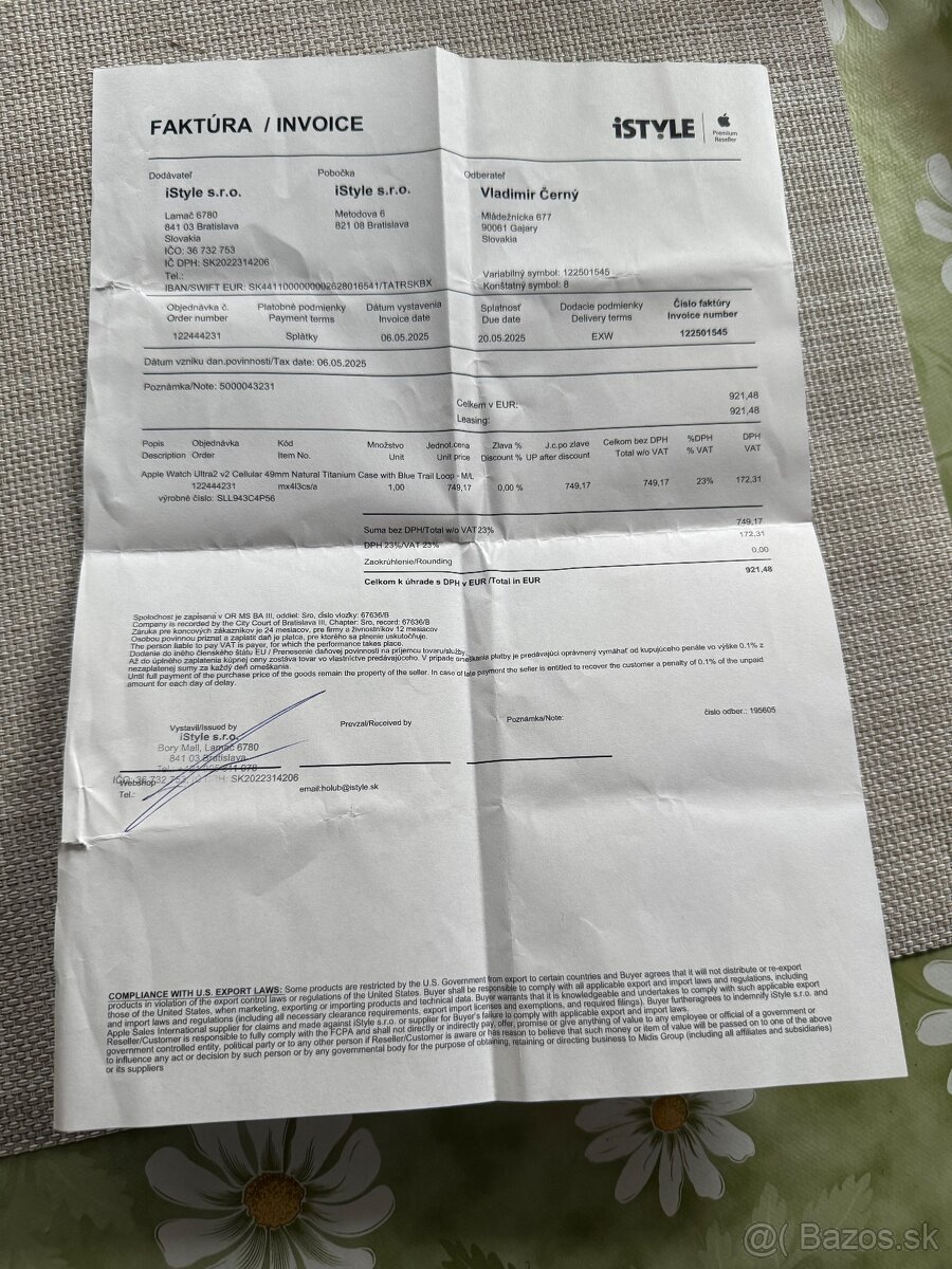 Predám Apple Watch 2v2 Cellular 49mm