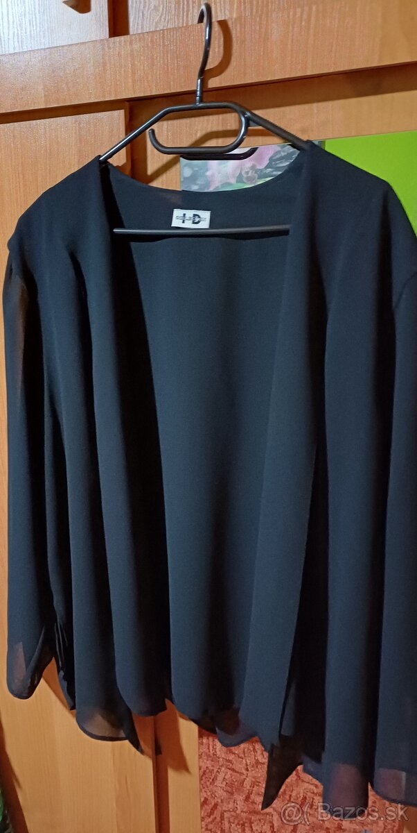 Čierny blejzer pre moletky xxxl