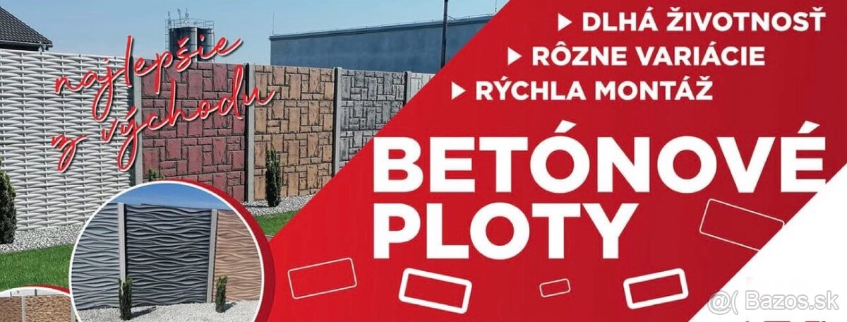 Betonove ploty , Betonovy plot