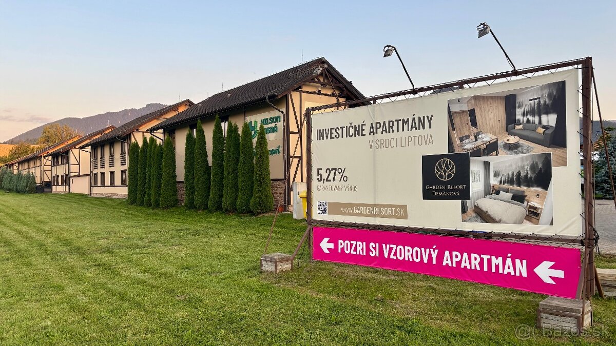 Nové rekreačné apartmány - Liptov, Garden Resort Demänová